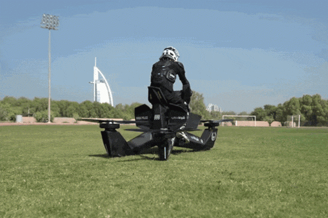 Cảnh sát Dubai có mô tô bay đầu tiên trên thế giới - 1