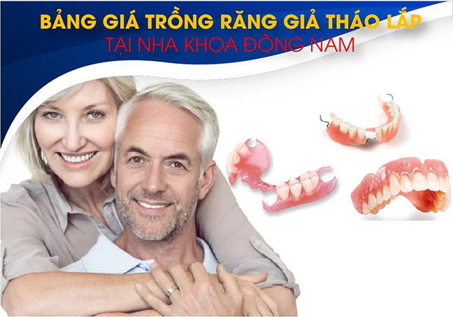 Bảng giá trồng răng giả tháo lắp tại Nha Khoa Đông Nam - 1