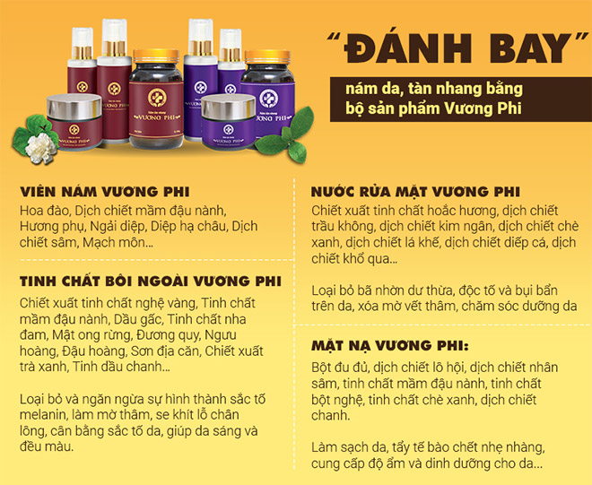 Nám tàn nhang Vương Phi - Bộ sản phẩm giúp hàng triệu khách hàng lấy lại sự tự tin - 4