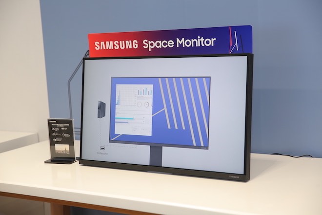 Cận cảnh màn hình Samsung Space với chân đế độc lạ, tiết kiệm không gian - 4