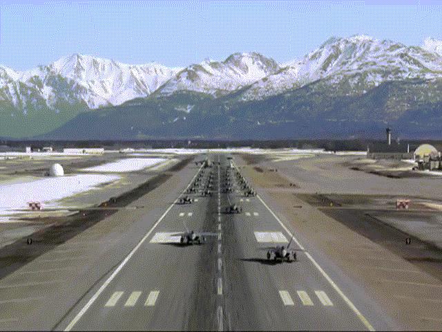 Thế giới - Không quân Mỹ diễn tập "Voi đi bộ" siêu hoành tráng với 24 tiêm kích F-22