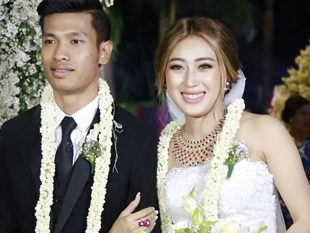 Bóng đá - Đồng đội Văn Lâm - "Ronaldo Myanmar" cưới mỹ nhân tài sắc vạn người mê