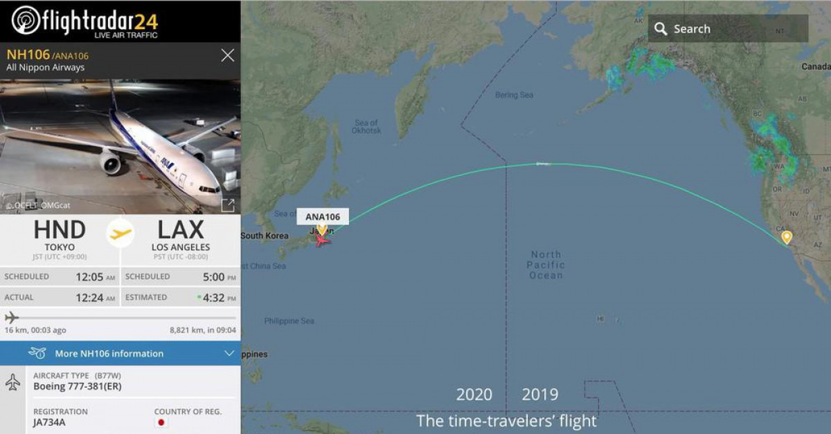Thế giới - Chuyến bay 'xuyên không': Cất cánh năm 2020, hạ cánh năm 2019