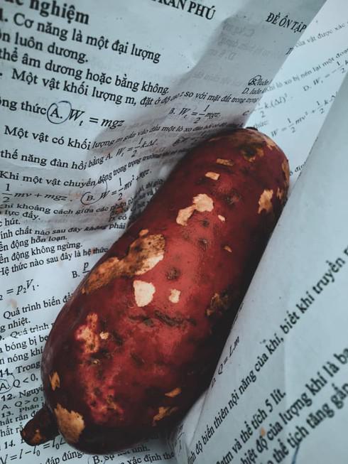 Đi thi "lệch tủ", nữ sinh lấy đề cương nướng khoai lang - 1