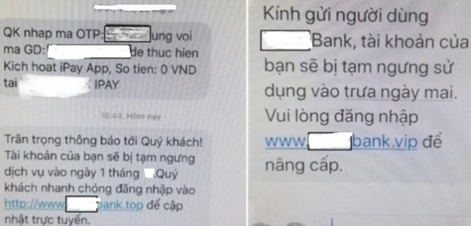 Tin nhắn lừa đảo bán hồ sơ vay vốn