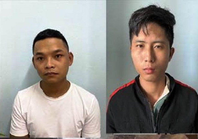 Hai trong nhóm 3 thanh niên vừa bị công an Thanh Hóa bắt giữ vì lừa đảo trên Facebook. Ảnh: Công an cung cấp