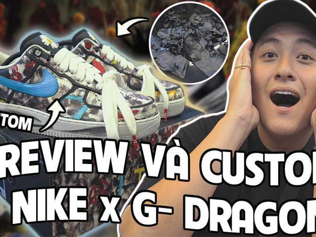 Con nhà giàu Việt mua giày G-Dragon thiết kế rồi "phá" cho độc lạ