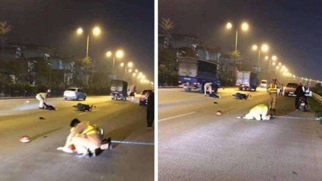 Bị nam thanh niên phóng xe máy "như bay" tông trúng, Thượng uý CSGT bị thương khá nặng