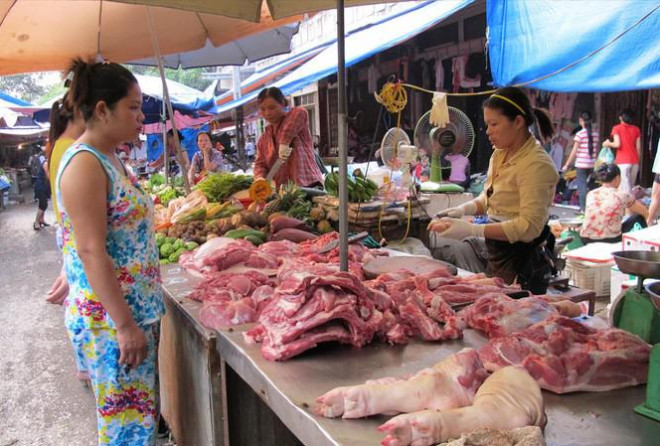 Theo Bộ Công Thương, đã có 140 doanh nghiệp được Bộ NN&amp;PTNT cấp phép nhập khẩu thịt lợn và giá lợn đang có xu hướng giảm. Ảnh: Nguyễn Bằng
