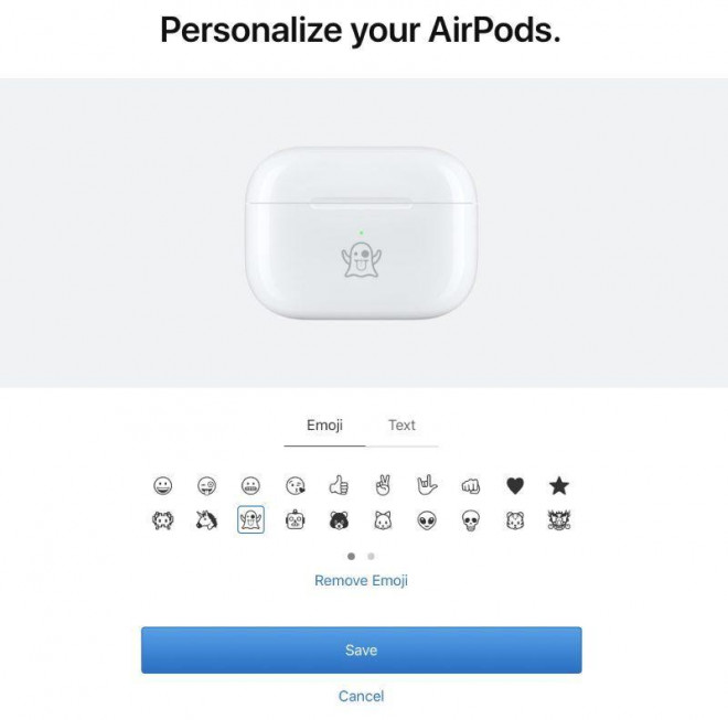 Ngoài khắc tên, hộp sạc AirPods còn có thể khắc mặt cười, mặt mếu - 1