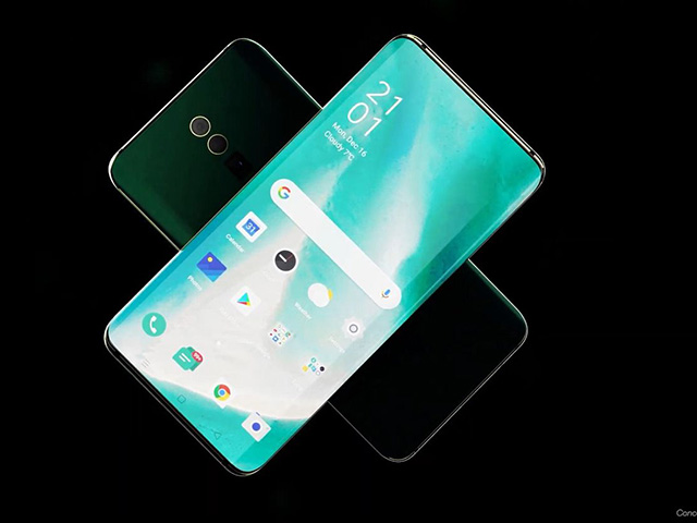 Ý tưởng Oppo Find X2 có 5G, màn hình thác nước siêu đẹp