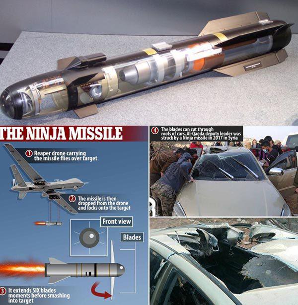 Cấu tạo đặc biệt của tên lửa "ninja" Hellfire R9X. Ảnh: military.com.