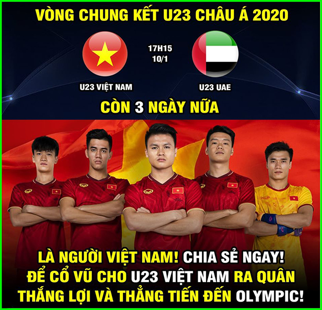 Còn 3 ngày nữa U23 Việt Nam sẽ bước vào tranh tài tại VCK U23 châu Á 2020.