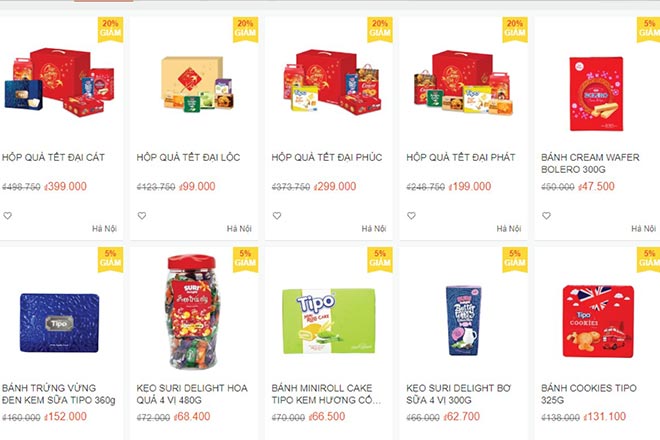 Hữu Nghị Food đưa trọn bộ sản phẩm Tết 2020 lên các sàn thương mại điện tử