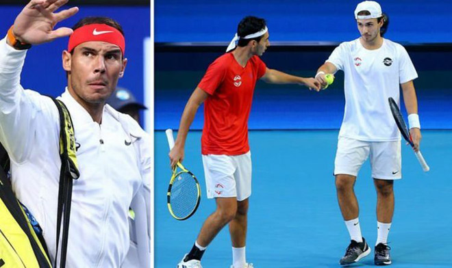 Nadal khiến hai tay vợt ít tên tuổi người Georgia xúc động