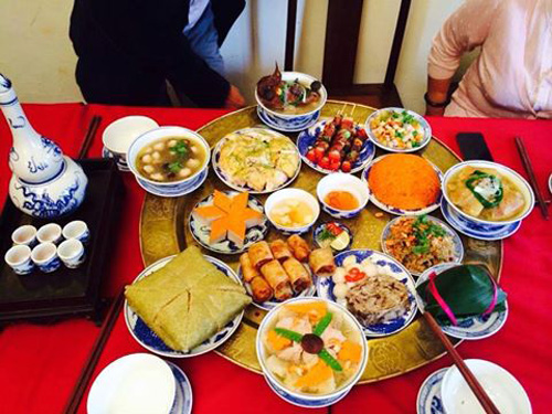 Mâm cỗ cúng tân niên. (Ảnh minh họa)