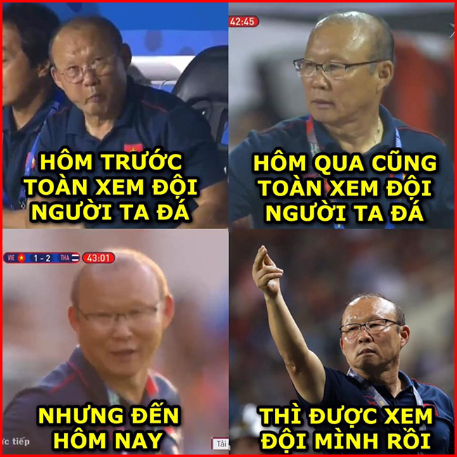 Hôm nay được xem đội mình đá rồi nhé các trò.