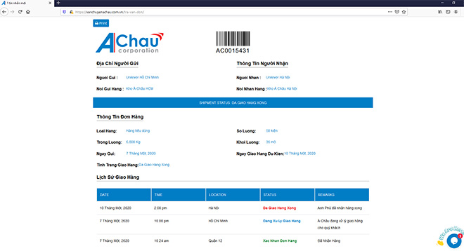 Ứng dụng hệ thống Phần mềm hiện đại trong việc kiểm soát tất cả các đơn hàng