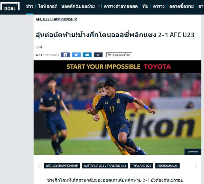 Tờ Goal cho rằng HLV Nishino đã phản ứng quá chậm