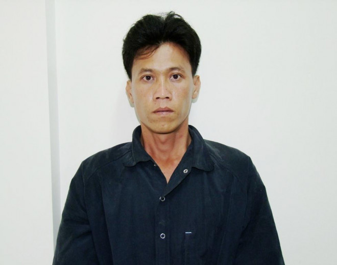 Đối tượng Huỳnh Hữu Tài lúc bị bắt giữ.