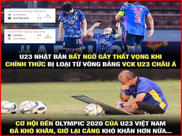 U23 Nhật Bản bị loại ngay vòng bảng khiến thầy Park ”hoang mang”