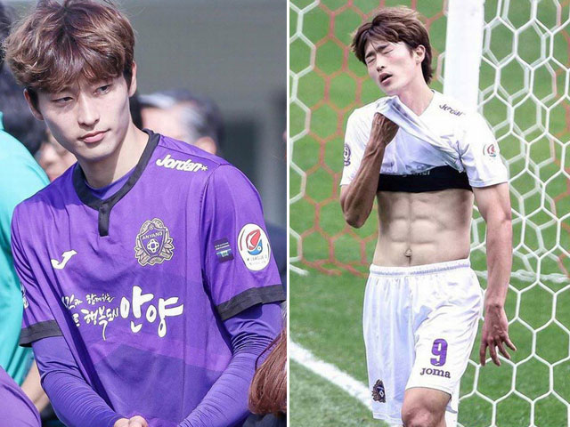 Bạn trẻ - Cuộc sống - Tiền đạo U23 Hàn Quốc ghi bàn tại vòng bảng U23 châu Á có ngoại hình đẹp như tài tử