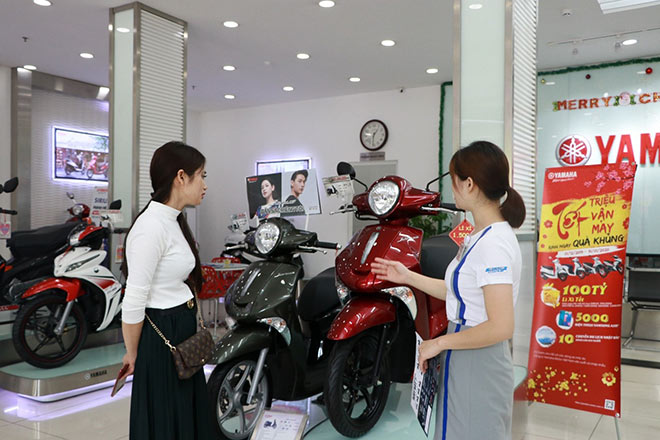 Chương trình ưu đãi đã thu hút rất nhiều khách hàng tới mua xe tại các đại lý của Yamaha
