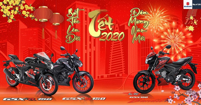 Chương trình ưu đãi, "Bứt tốc lên đời, Đón mừng năm mới" áp dụng từ hôm nay đến hết 31/1/2020 &nbsp;là dịp tốt nhất để mua các dòng xe GSX