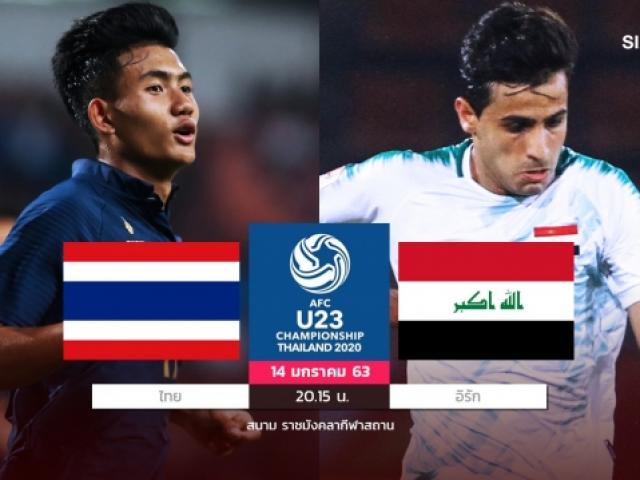 Bóng đá - U23 Thái Lan - U23 Iraq: Chủ nhà lo thảm họa bị loại sớm
