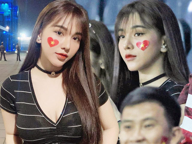 Ca nhạc - MTV - Nữ cổ động viên sexy "gây sốt" trên khán đài trận Việt Nam - Jordan là ai?