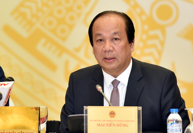 Bộ trưởng -Chủ nhiệm Văn phòng Chính phủ Mai Tiến Dũng (ảnh IT).