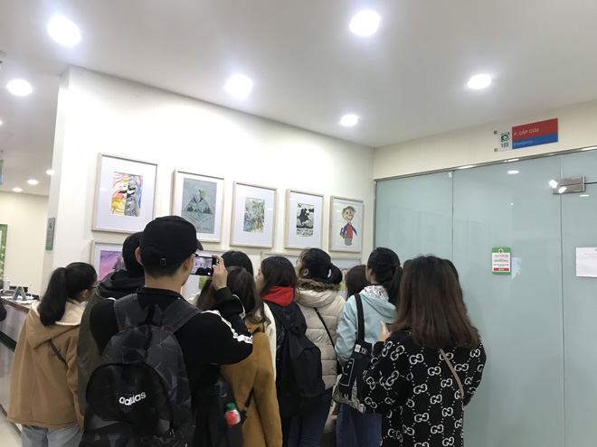 Tại Bệnh viện Mắt Hà Nội 2, các bạn sinh viên đã được tìm hiểu nhiều hơn về những số phận của những người khiếm thính và trẻ em nghèo trên vùng cao.