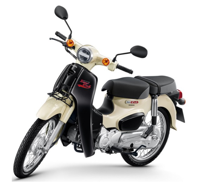 Màu trắng ngà-đen. 2020 Honda Super Cub được phân phối tại thị trường Thái Lan với giá đề xuất chỉ 47.390 Baht (36,23 triệu VNĐ).