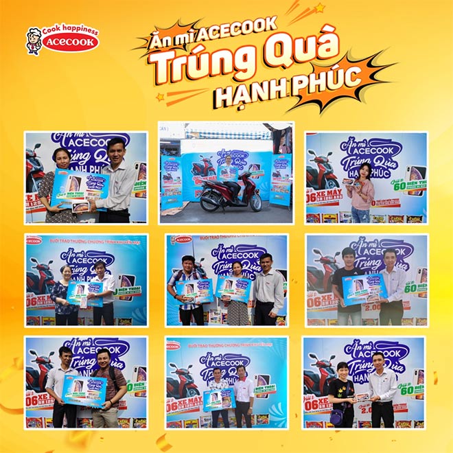 Acecook Việt Nam trao tặng 2,066 giải thưởng hấp dẫn hơn 3,2 tỷ đồng trong thời điểm cuối năm - 2