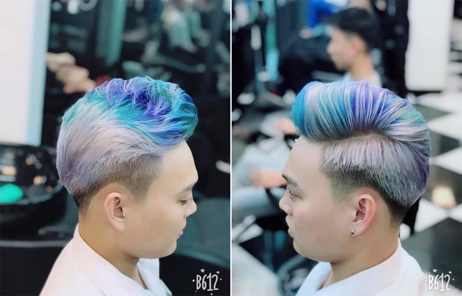 Màu tóc nổi bật trở thành xu hướng 2020, được nhiều nam giới lựa chọn chơi Tết.