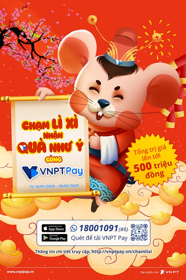 Nhận lì xì siêu chất của VNPT Pay theo phong cách Chạm 4.0 - 1