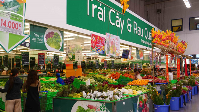 Không khí mua sắm những ngày cận Tết tại các siêu thị ngày càng nhộn nhịp