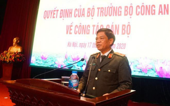 Trung tướng Đoàn Duy Khương công bố quyết định của Bộ trưởng Công an