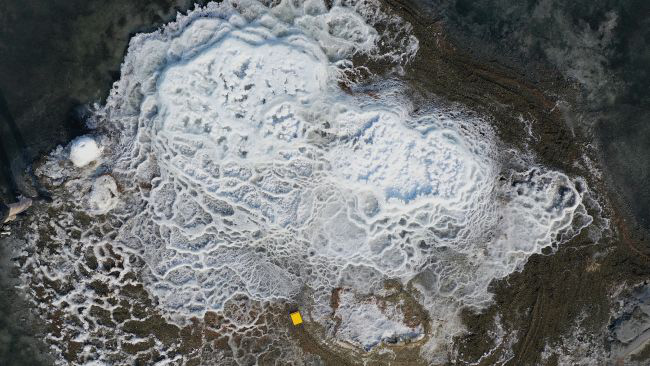 Một gò "ngoài hành tinh" nhìn từ trên cao - Ảnh: Cục Khảo sát Địa chất Utah