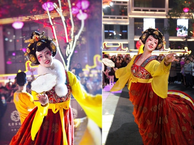 Bạn trẻ - Cuộc sống - Vừa múa đẹp, vừa sở hữu vẻ "tuyệt sắc giai nhân", cô gái kiếm bộn tiền trên phố