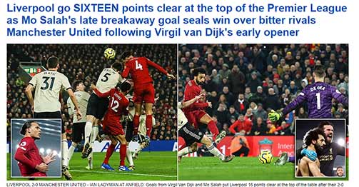 Liverpool được báo Anh khen nhiệt liệt, huyền thoại MU gay gắt chê Martial & James