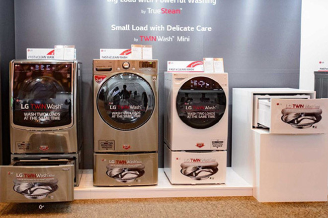 Loạt sản phẩm thuộc dòng máy giặt TWINWash của LG
