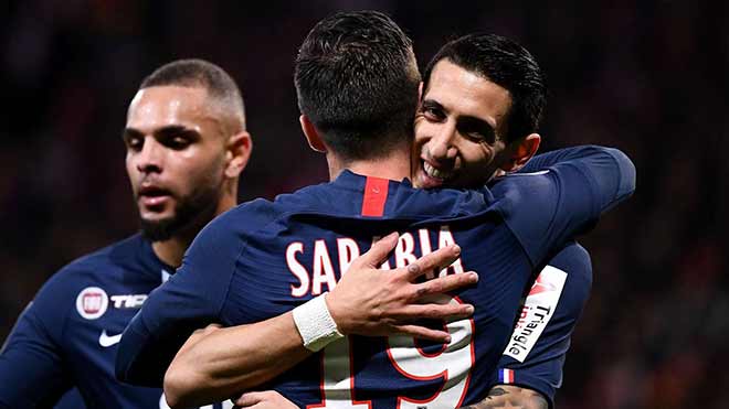 PSG thắng vất vả nhờ cú đánh đầu của Pablo Sarabia