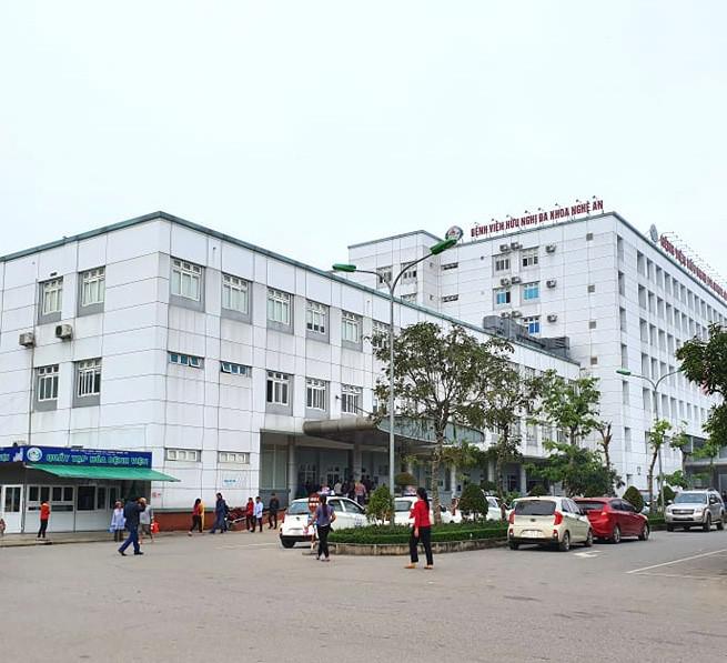 Bệnh viện Hữu nghị Đa khoa Nghệ An nơi bác sĩ P. công tác.