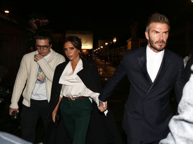 David Beckham và Victoria Bekham cùng nhau tham gia một sự kiện thời trang.