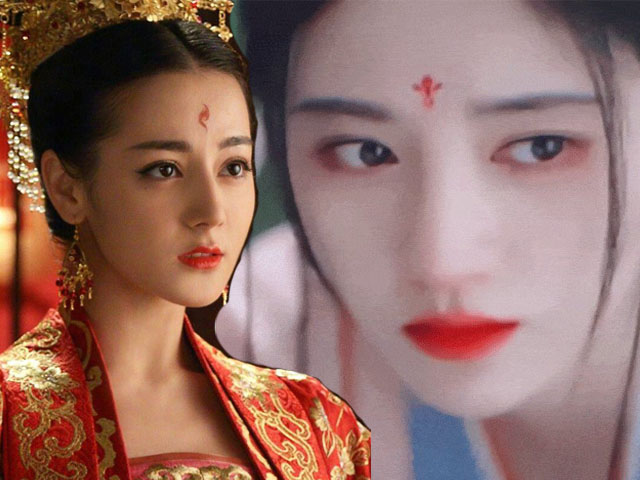 Địch Lệ Nhiệt Ba để mặt sẹo: Lối điểm hoa mận rơi trên trán tôn khí chất thần tiên