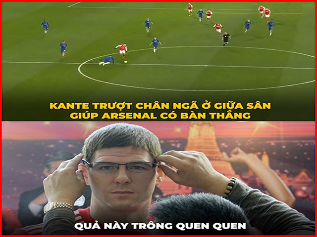 Tranh vui - Kante tái hiện cú "trượt chân huyền thoại" khiến Chelsea bị cầm hòa