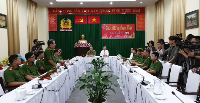 Ông Trang Viết Thanh,Trưởng Công an quận 9 báo cáo vụ việc