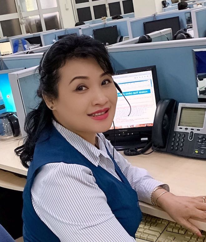 Chị Nguyễn Thị Phương Lan (danh số 2011, tổng đài 1080 tại TP.HCM)