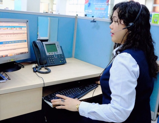 Chị Trần Thị Kim Loan (danh số 2132, tổng đài 1080 tại TP.HCM)